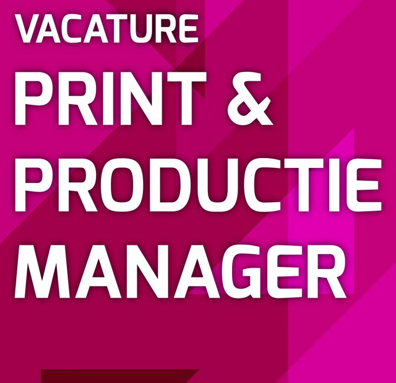 Vacature Print Productie Manager DEF