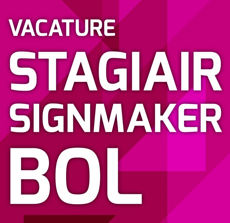 Vacature Stagiair Signmaker BOL